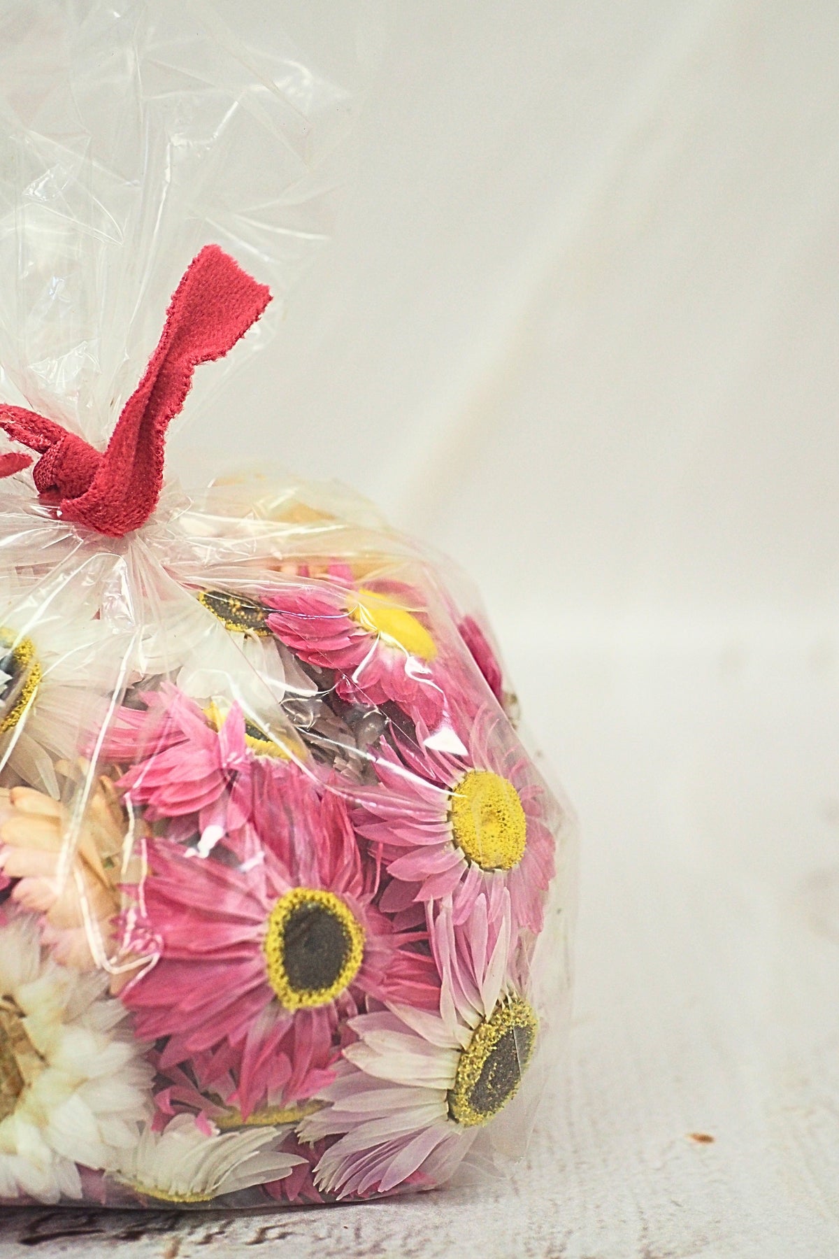 Sac créatif - Fleurs variées roses